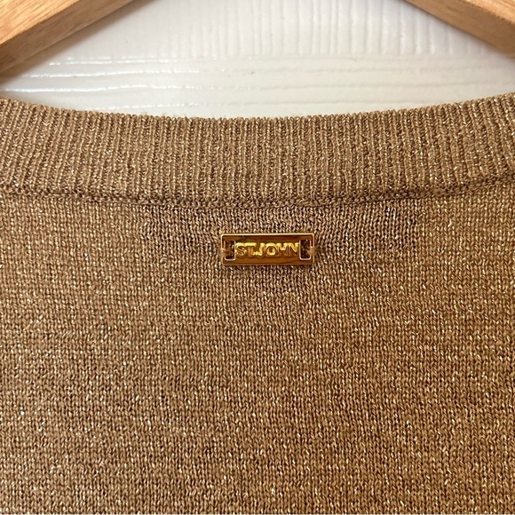 St. John | Gold Sweater Vest - Picture 5 of 9